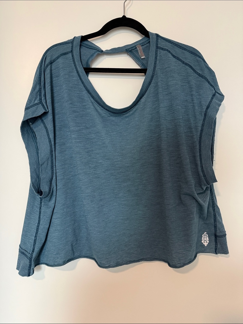 FP Movement by Free People Washed Blue Open-Back Tank